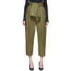 ALEXANDER WANG ALEXANDER WANG KHAKI TIED WAIST TROUSERS