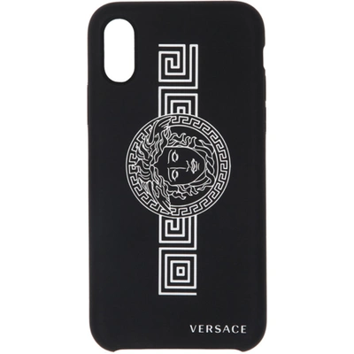 Versace Black Medusa Iphone X/xs Case In D4101 Blkwh