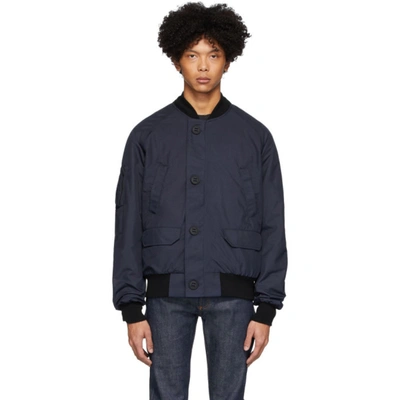 Canada Goose Men's Faber Button-front Bomber Jacket In Navy