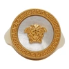 VERSACE GOLD MEDUSA PEARL RING