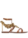 DOLCE & GABBANA DEVOTION CHAIN SANDALS