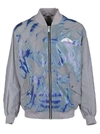 HERON PRESTON HERON PRESTON FLAME EFFECT ZIPPED BOMBER JACKET