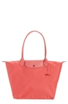 Longchamp Le Pliage Club Tote In Pomegranate