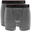 NIKE TRAINING TWO PACK BOXER TRUNKS GREY,130235
