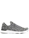 Apl Athletic Propulsion Labs Techloom Wave Two-way Running Sneakers In Grey