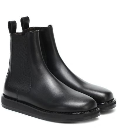 The Row Gaia Platform Chelsea Boot In Black