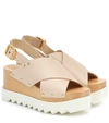 Stella Mccartney Percy Platform Chunky Sandals In Natural