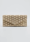 JUDITH LEIBER ENVELOPE PEARLY BEADED CLUTCH BAG,PROD155120376