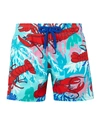 Vilebrequin Little Boy's & Boy's Lobster Print Swim Trunks In Red