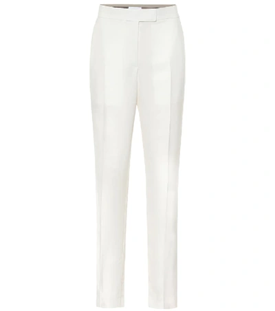 Helmut Lang Cady High-rise Straight Trousers In White