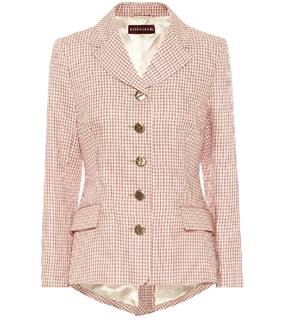 Alexa Chung Single Breasted Jacket Houndstooth In Assorted