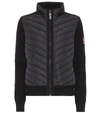 Canada Goose Hybridge Paneled Wool And Quilted Shell Down Jacket In Black