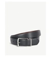 Polo Ralph Lauren Men's Polo-plaque Calfskin Belt In Black Brown