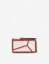 LOEWE PUZZLE ZIPPED LEATHER COIN AND CARDHOLDER,R00087277