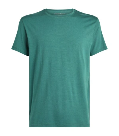 Derek Rose Basel 8 Stretch Micro Modal Jersey T-shirt In Green