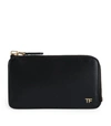 TOM FORD TOM FORD LEATHER ZIP WALLET,15048371
