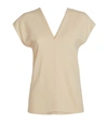 THE ROW LABO WOOL V-NECK TOP,15050868