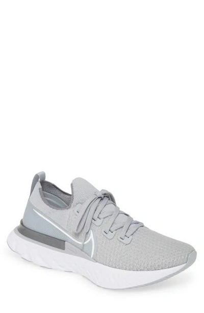 Nike React Infinity Run Flyknit Men's Running Shoe In Wolf Grey/ White/ Cool Grey