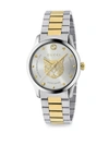 GUCCI WOMEN'S G-TIMELESS STAINLESS STEEL & YELLOW GOLD PVD TIGER DIAL BRACELET WATCH,400010773985