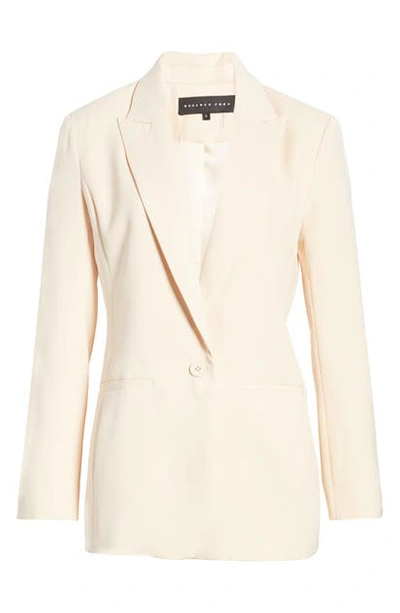Endless Rose Tailored Single Button Blazer In Ivory