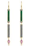 SORELLINA DIAMOND STICK EARRINGS,PIB3