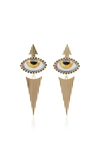 LITO 14K YELLOW-GOLD AND DIAMOND EYE EARRINGS,789406