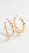 BAUBLEBAR SPHINX HOOP EARRINGS