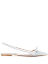 RED VALENTINO POINTED TOE SLINGBACK PUMPS