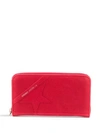 GOLDEN GOOSE STAR-PATCH ZIP-AROUND CONTINENTAL WALLET