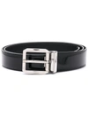 Dolce & Gabbana Square Buckle Belt In Black