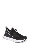 Nike React Infinity Run Flyknit Running Shoe In Black/white-iron Grey