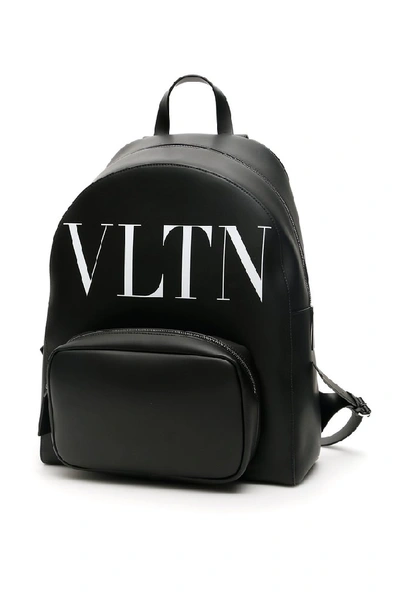 Valentino Garavani Vltn Backpack In Nero Bianco (black)