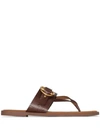 STELLA MCCARTNEY BUCKLED THONG STYLE SANDALS