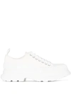 Alexander Mcqueen Leather Sneakers In White