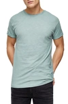 Topman Slub Roller T-shirt In Sage Green