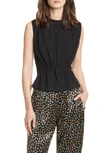 Atm Anthony Thomas Melillo Shirred Pima-cotton-stretch Tank In Black
