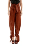 ATTICO ATTICO BELTED DETAIL PANELLED PANTS