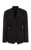 RACHEL COMEY CLINCH BELTED STRETCH-WOOL JACKET,762428