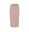 FENDI HIGH-RISE MESH SKIRT,P00435863