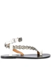 ISABEL MARANT ERMONY COIN-EMBELLISHED SANDALS