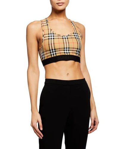 BURBERRY DALBY VINTAGE CHECKED BRA,PROD226460290