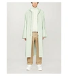 Fear Of God Green Reflective Hooded Coat In Army+iridescent
