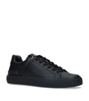BALMAIN LEATHER B-COURT LOW-TOP trainers,14969810