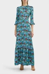 MARY KATRANTZOU Millias Floral Silk-Blend Gown