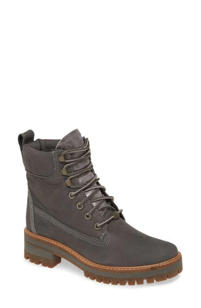 Timberland Courmayeur Valley Chelsea Boot In Dark Grey Nubuck Leather