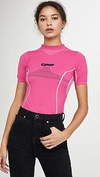 Off-white Active Short Sleeve Top In Pink