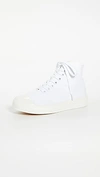 Marni High-top Monochrome Sneakers In White