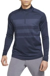 Nike Dri-fit Vapor Menâs 1/2-zip Golf Top In Obsidian/ Diffused Blue