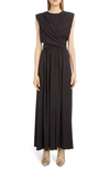 Isabel Marant Guciene Sleeveless Jersey Dress In Black