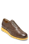 Cole Haan 'zerogrand' Wingtip In Bracken Leather/ Golden Rod